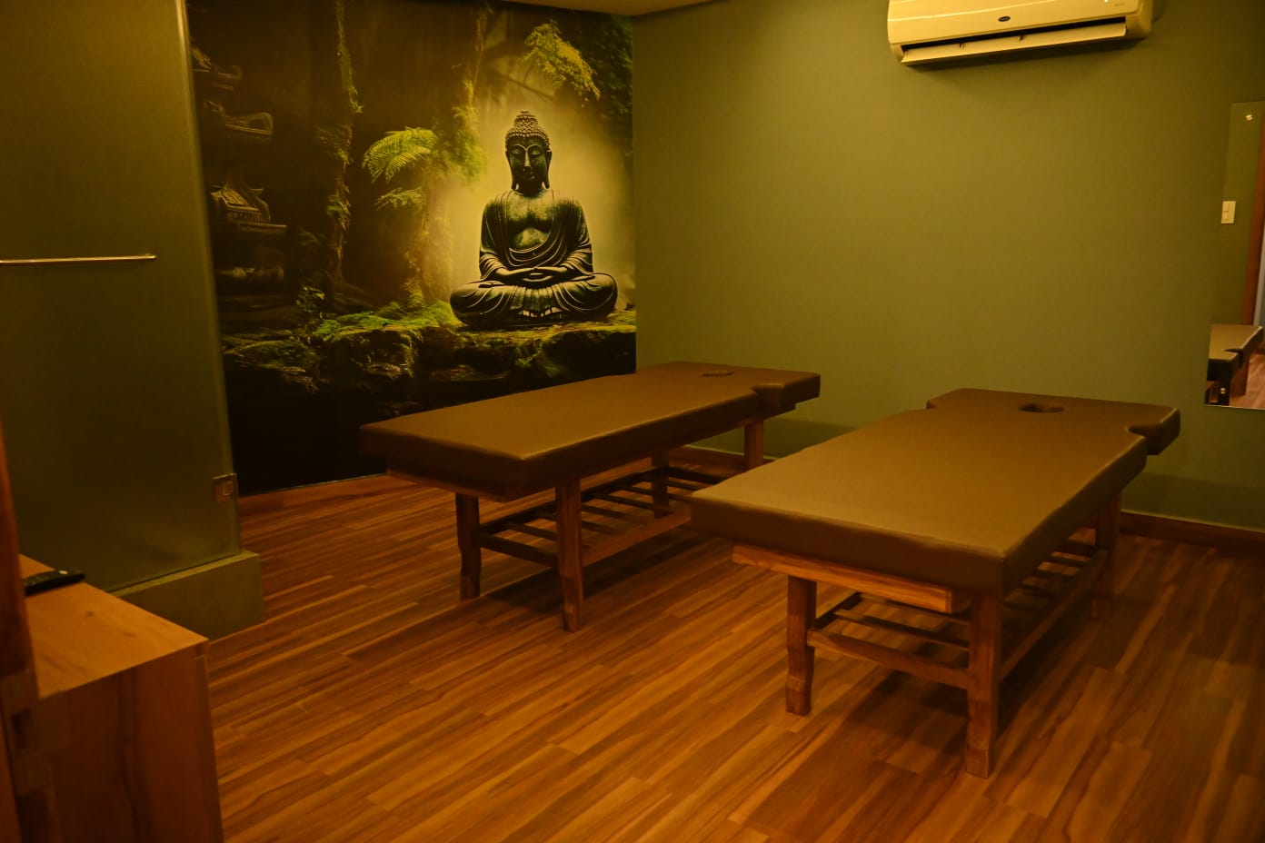 Lotus Spa Room with calm, lotus-inspired decor for relaxation